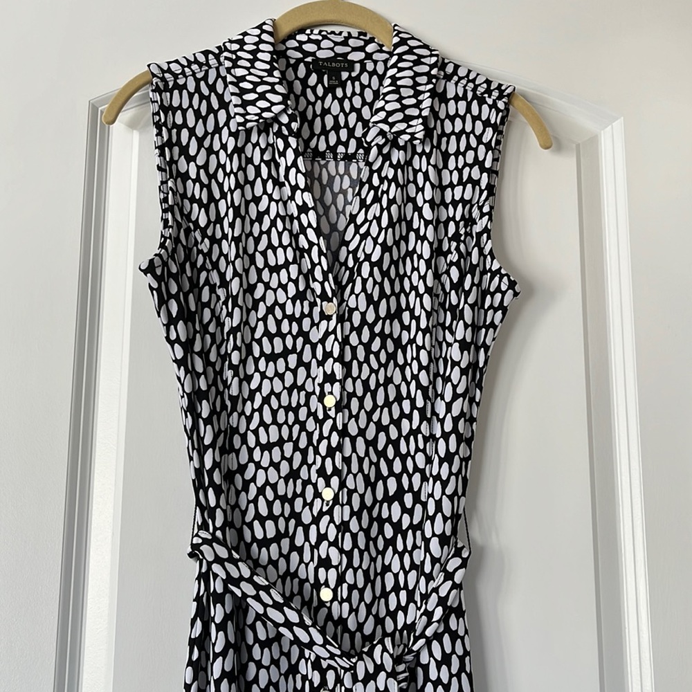 Talbots sleeveless midi dress